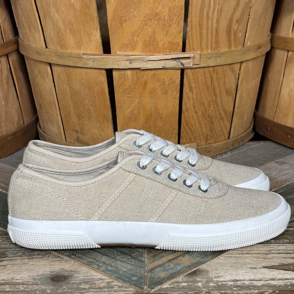 Chaps Caelyn Tan Canvas Casual Comfort Sneakers Shoes Womens Size 10 B